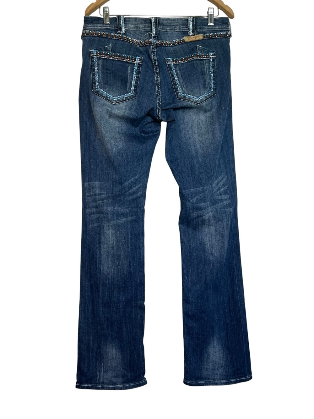 Cowgirl Tuff 30x35 Women's Dark Blue Bootcut Western Jeans - Picture 4 of 15